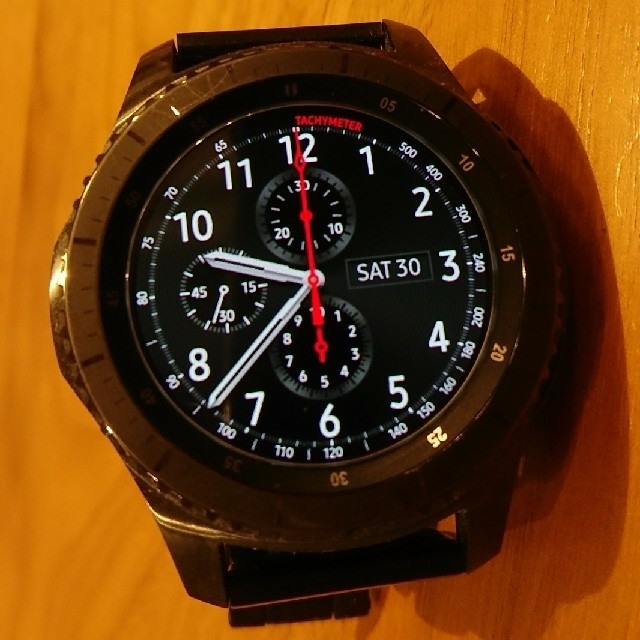 Galaxy(ギャラクシー)のサムスン gear s3 frontier ギャラクシー スマートウォッチ メンズの時計(腕時計(デジタル))の商品写真