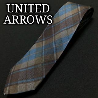 ユナイテッドアローズ(UNITED ARROWS)のユナイテッドアローズ チェック ブラウン＆グリーン ネクタイ A102-C16(ネクタイ)