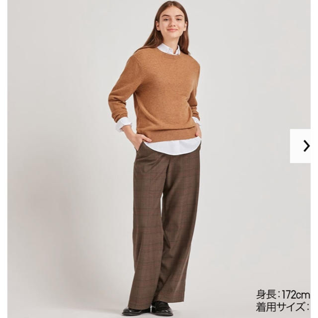 UNIQLO(ユニクロ)のお値下げ❣️今季新品　ユニクロ　カシミヤ　　クルーネックセーター　M レディースのトップス(ニット/セーター)の商品写真