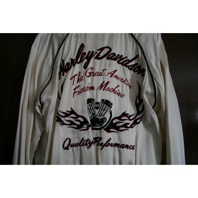 Harley Davidson - 【値下げ】Harley-Davidson スカジャン 白 M Harley Davidson - 【値下げ】Harley-Davidson スカジャン 白 M