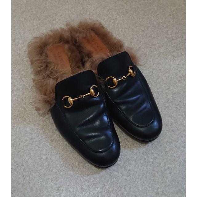 Gucci(グッチ)のGUCCI グッチ プリンスタウン ファー スリッパ  8 ミケーレ メンズの靴/シューズ(その他)の商品写真