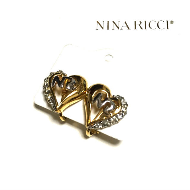 NINA RICCI(ニナリッチ)のNINARICCI vintage ハートイヤリング レディースのアクセサリー(イヤリング)の商品写真