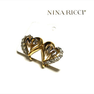 ニナリッチ(NINA RICCI)のNINARICCI vintage ハートイヤリング(イヤリング)