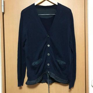 サカイ(sacai)のsacai サカイ ニット カーディガン ネイビー(カーディガン)