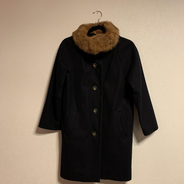 美品　コート　ファー レディースのジャケット/アウター(毛皮/ファーコート)の商品写真