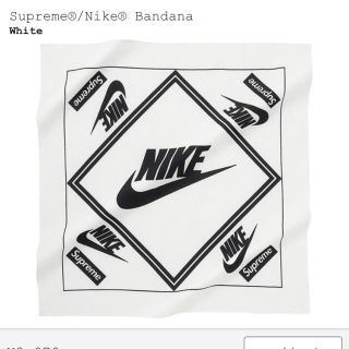 シュプリーム(Supreme)のsupreme nike  bandana  コラボ(バンダナ/スカーフ)