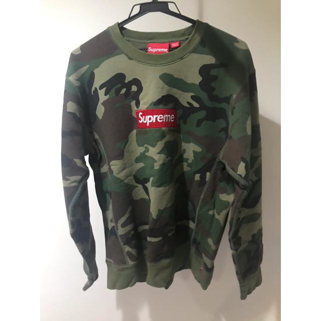 supreme ボックスロゴ 迷彩　トレーナー　パーカー