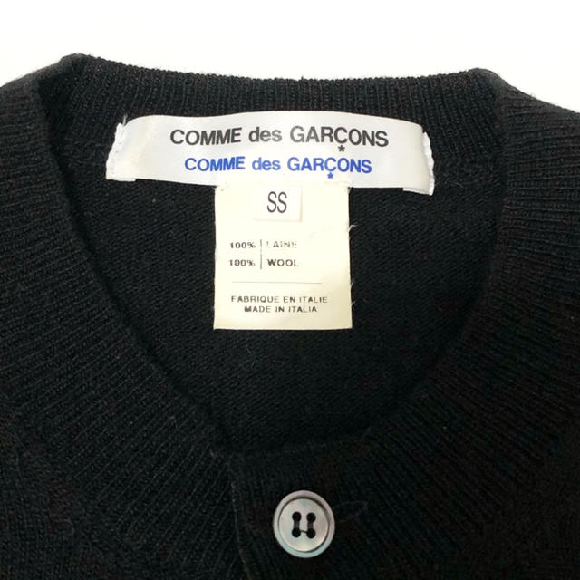 COMME des GARCONS(コムデギャルソン)のCOMME des GARCONS★ビジュー付き 長袖カーディガン ブラック 黒 レディースのトップス(カーディガン)の商品写真