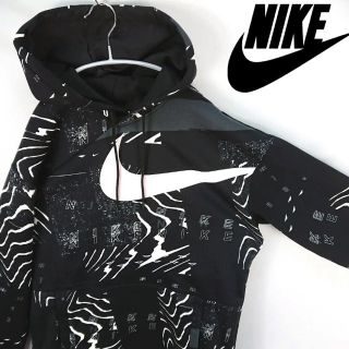 ナイキ(NIKE)のNIKE パーカー 総柄 ビックスウォッシュ ナイキ パーカー デカロゴ(パーカー)