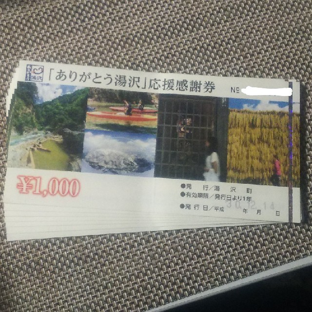 湯沢 応援感謝券 6000円分