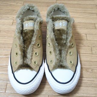 コンバース(CONVERSE)の【姫林檎様専用です】レディース　コンバース　ボア　スリッポン　23cm(スニーカー)