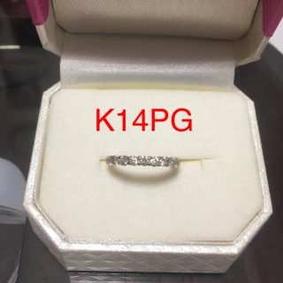 ジュエリーツツミ(JEWELRY TSUTSUMI)のK14PGダイヤモンドリング(リング(指輪))