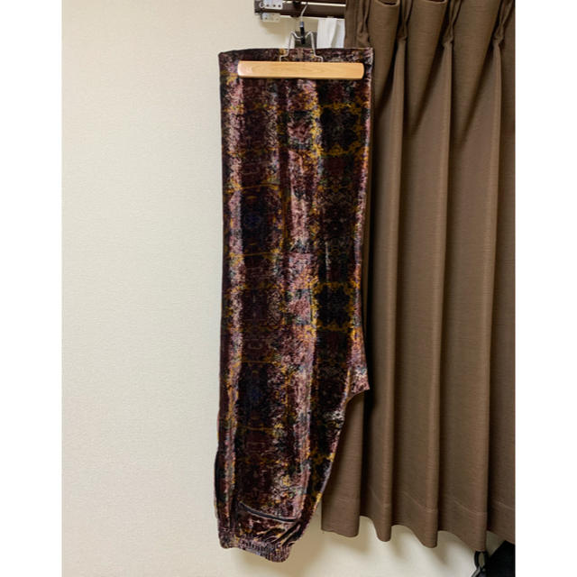 TOGA VIRILIS 19AW Velvet print Pants TOGA VIRILIS VELVET PRINT PANTS 19AW 48
