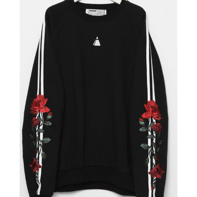 Two Line Rose Embroidery Sweat Shirts 新作の通販 by Fi's shop SALE ...