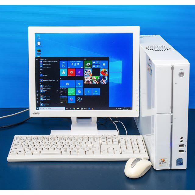 ライトゲーミングPCモニターセット Win10 マイクラ等の通販 by らん