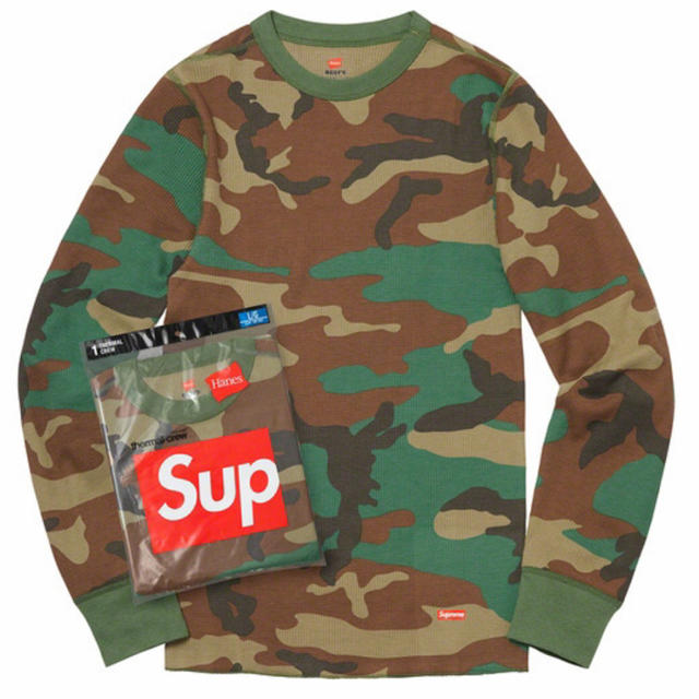 Supreme(シュプリーム)の新品 L Supreme シュプリーム Hanes Thermal Crew  メンズのトップス(Tシャツ/カットソー(七分/長袖))の商品写真