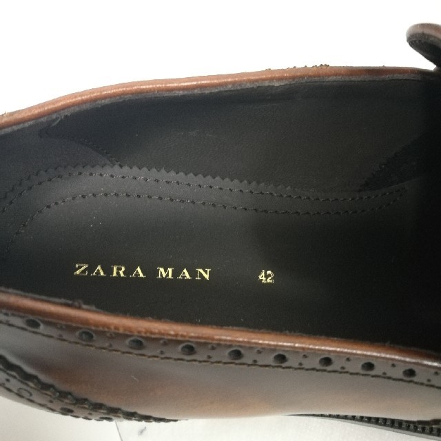 ZARA(ザラ)の定価1.9万円　ZARAレザーシューズ メンズの靴/シューズ(ドレス/ビジネス)の商品写真