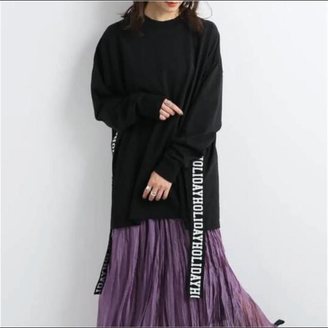 holiday(ホリデイ)のSUPER FINE DRY L/S T-SHIRT（TAPE）HOLIDAY レディースのトップス(Tシャツ(長袖/七分))の商品写真