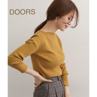 アーバンリサーチドアーズ(URBAN RESEARCH DOORS)の新品🍀今季 DOORS リブボートネックニット(ニット/セーター)