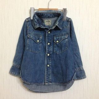 デニムダンガリー(DENIM DUNGAREE)のデニム＆ダンガリー デニムシャツ 90(ブラウス)