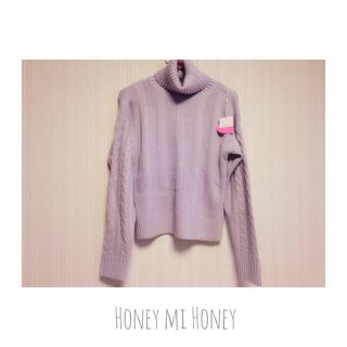 ハニーミーハニー(Honey mi Honey)のbulkyknit turtleneck(ニット/セーター)