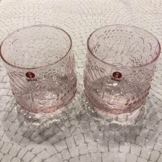 イッタラ(iittala)の新品 iittala イッタラ フルッタ ピンク　イエロー２個セット(グラス/カップ)