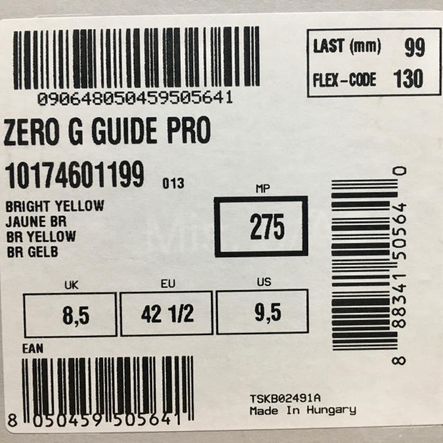 テクニカ　ZERO G GUIDE PRO 27.5㎝　新品未使用 スポーツ/アウトドアのスキー(ブーツ)の商品写真