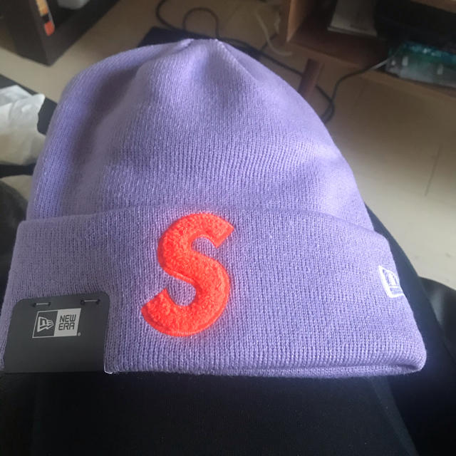 supreme Sロゴ　ニット帽