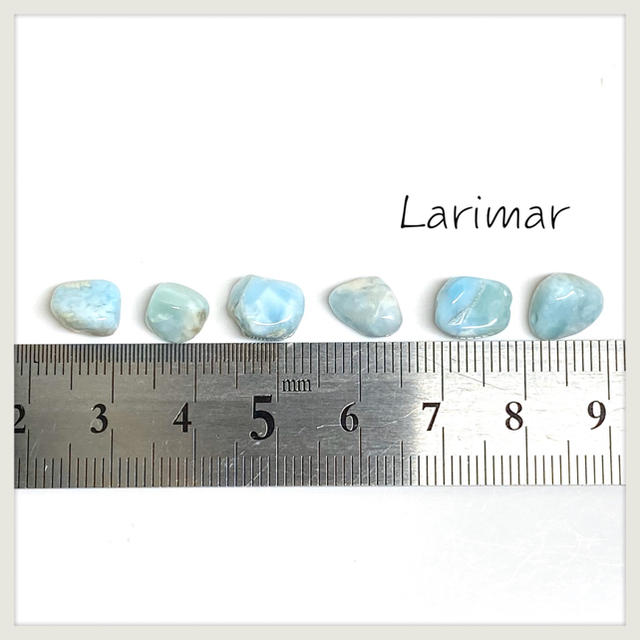 天然石　ラリマー ハンドメイドの素材/材料(各種パーツ)の商品写真