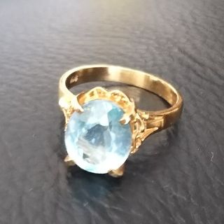 アクアマリン 18k リング(リング(指輪))