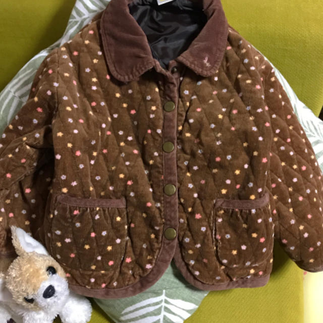 motherways(マザウェイズ)の中綿キルティングジャンバー キッズ/ベビー/マタニティのキッズ服女の子用(90cm~)(ジャケット/上着)の商品写真