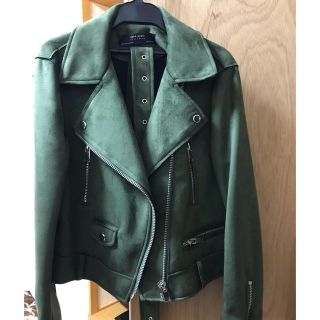 ザラ(ZARA)のザラ スウェード ライダースジャケット(ライダースジャケット)