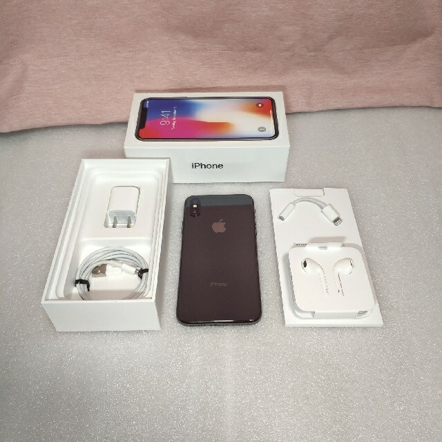 スマートフォン/携帯電話Apple iPhone X 256GB docomo simロック解除済み