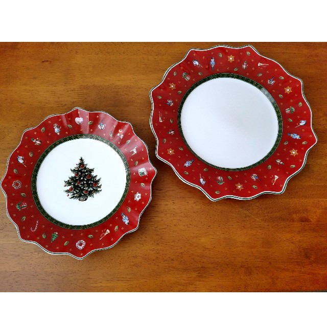 villeroy&bach(ビレロイボッホ) クリスマスプレート 皿 2枚セット - 食器