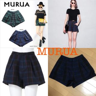 ムルーア(MURUA)の最終値下げ チェック ショートパンツ♡(ショートパンツ)