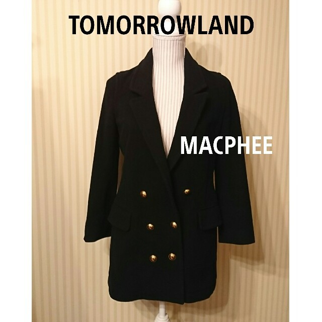 TOMORROWLAND(トゥモローランド)のTOMORROWLAND【MACPHEE】☆ ダブルジャケット風・デザインコート レディースのジャケット/アウター(ピーコート)の商品写真