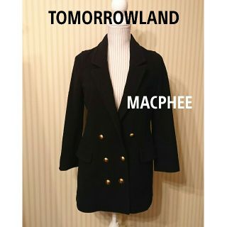 トゥモローランド(TOMORROWLAND)のTOMORROWLAND【MACPHEE】☆ ダブルジャケット風・デザインコート(ピーコート)