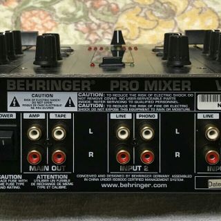 behringer PRO MIXER VMX100 w/BPM Counter