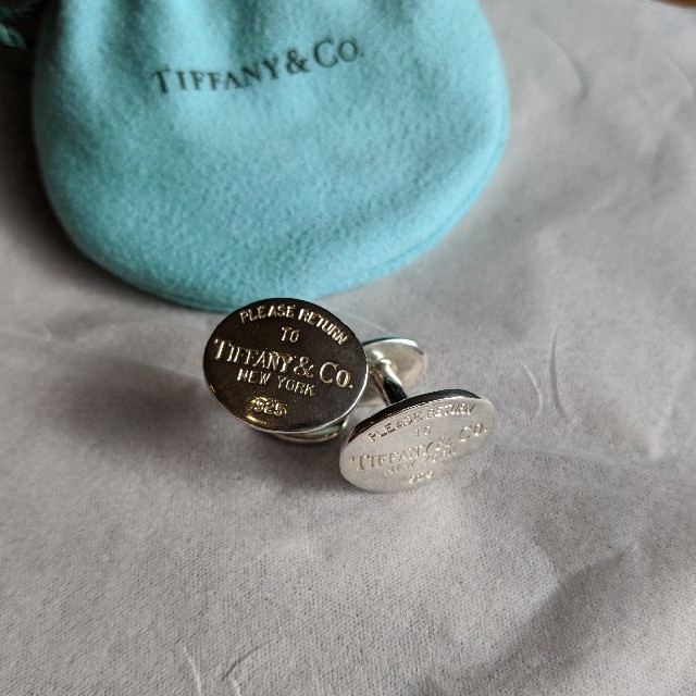Tiffany & Co.(ティファニー)のカフス　Tiffany　袋付 メンズのファッション小物(カフリンクス)の商品写真