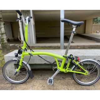 ブロンプトン(BROMPTON)の2017ブロンプトンM3LDライムグリーン廃盤色ハブダイナモLEDライト(自転車本体)