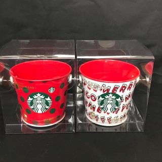 スターバックスコーヒー(Starbucks Coffee)のスターバックス ホリデー VIA バケツ缶 2個(小物入れ)