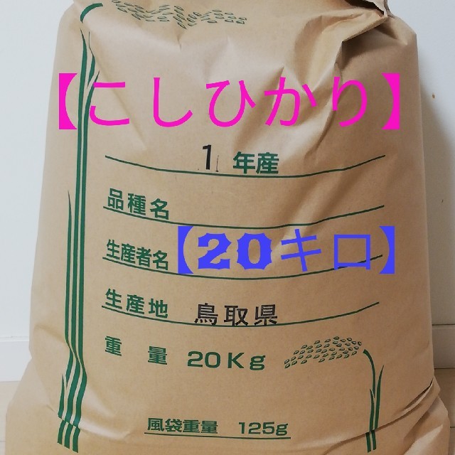 【コシヒカリ】精米20kg
格安訳あり令和元年産新米  食品/飲料/酒の食品(米/穀物)の商品写真