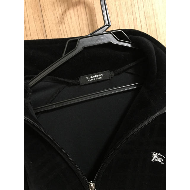 BURBERRY BLACK LABEL(バーバリーブラックレーベル)の【人気シャドーチェック】ブラックジャージ メンズのトップス(ジャージ)の商品写真