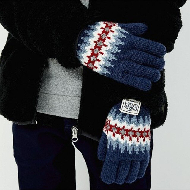 KRIFF MAYER(クリフメイヤー)のKRIFFMAYER  ニット手袋    キッズ用 キッズ/ベビー/マタニティのこども用ファッション小物(手袋)の商品写真