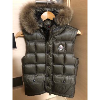 MONCLER モンクレール 17AW KERRIA GILET DOWN BEST ケェリィア ファー付きダウンベスト シルバー C20934899015