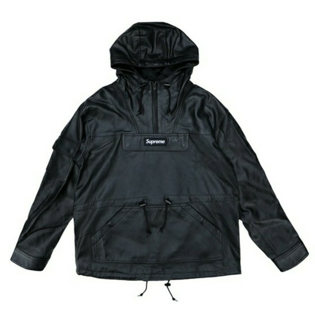 Supreme(シュプリーム)の新品）18AW Supreme Leather Anorak レザー アノラック メンズのジャケット/アウター(レザージャケット)の商品写真