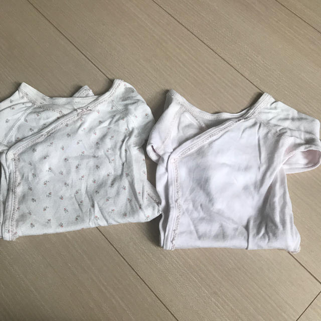 PETIT BATEAU(プチバトー)のプチバトー　長袖肌着　60cm 二枚セット キッズ/ベビー/マタニティのベビー服(~85cm)(肌着/下着)の商品写真