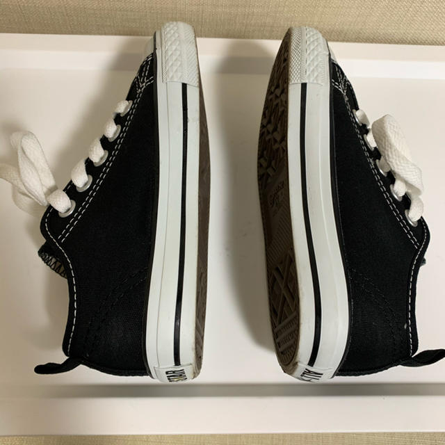 CONVERSE(コンバース)の美品☆コンバース　黒　17cm キッズ/ベビー/マタニティのキッズ靴/シューズ(15cm~)(スニーカー)の商品写真