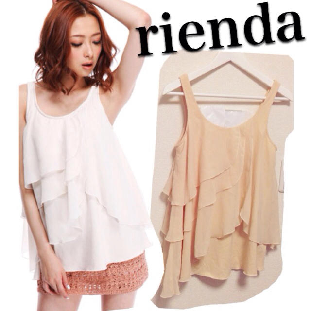 rienda(リエンダ)のrienda//シフォンティアード レディースのトップス(タンクトップ)の商品写真