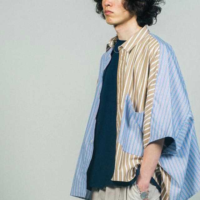 メンズJIEDA asymmetry shirt